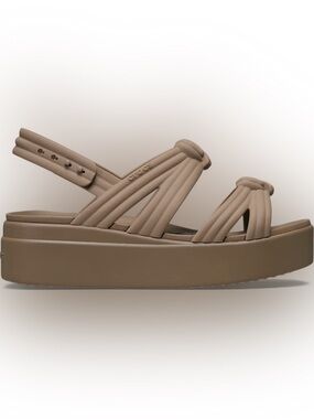 CROCS Women’s Tan Platform Slingback Sandal